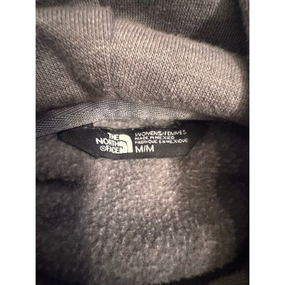 The North Face Women's Pullover Hoodie Sweatshirt Gray/Pink Size M Fleece - Picture 3 of 5